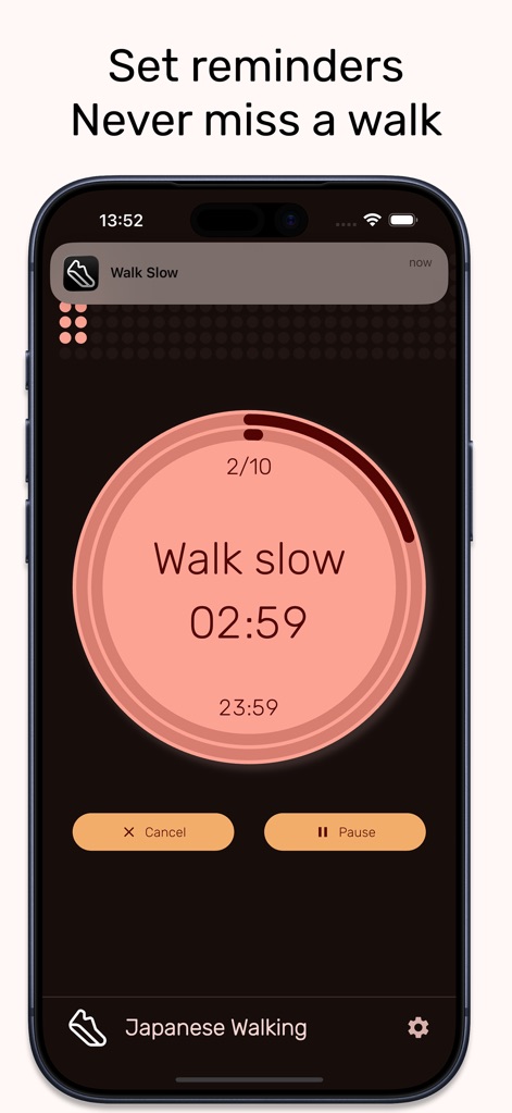 Japanese Walking Timer - Health & Fitness App | MWM