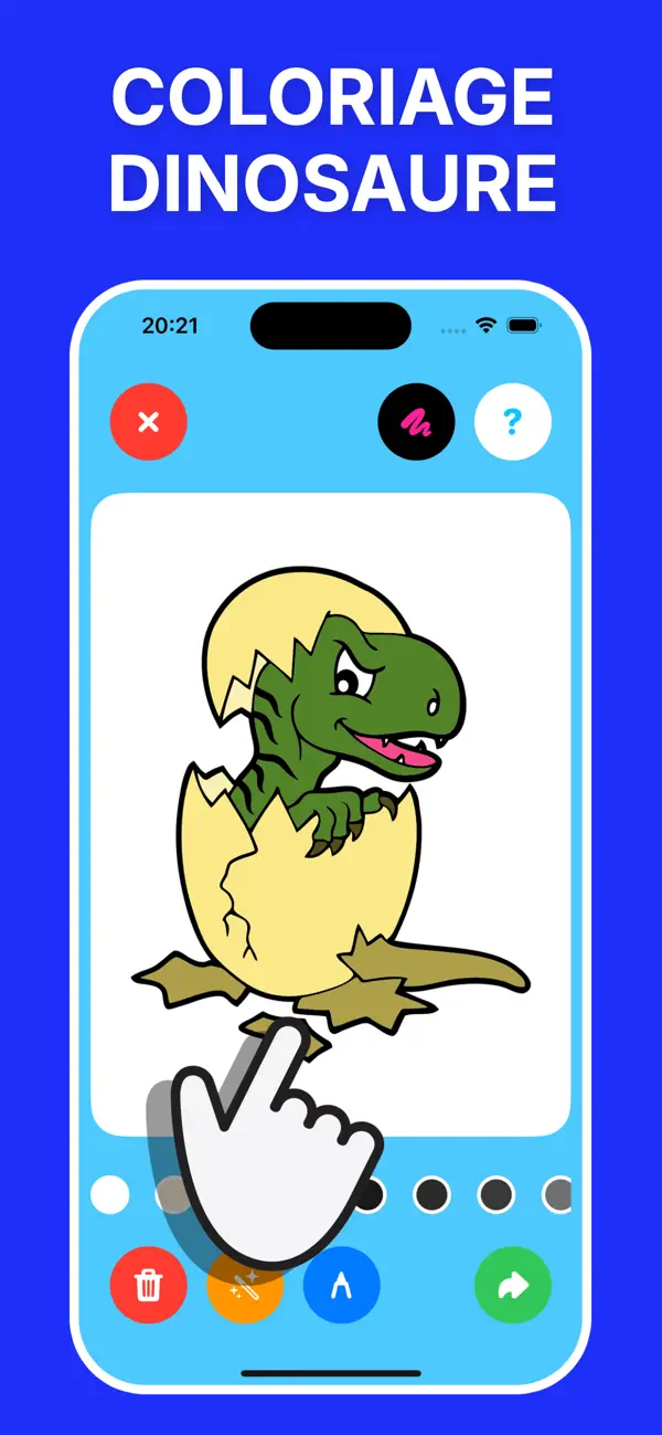 Screenshot #1 pour Coloriage dinosaure 3+ Romeo