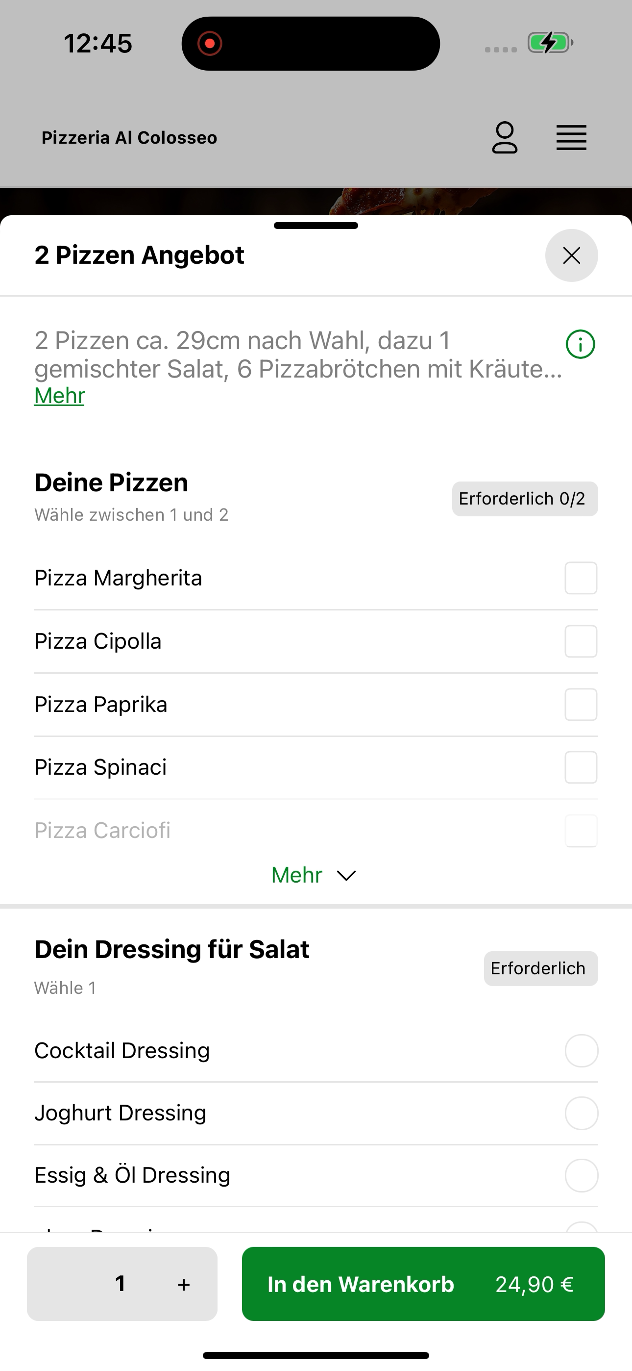 Pizzeria Al Colosseo Düsseldor screenshot 6