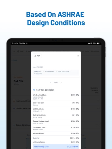 HVAC Calculator Load Pro iPad screenshot