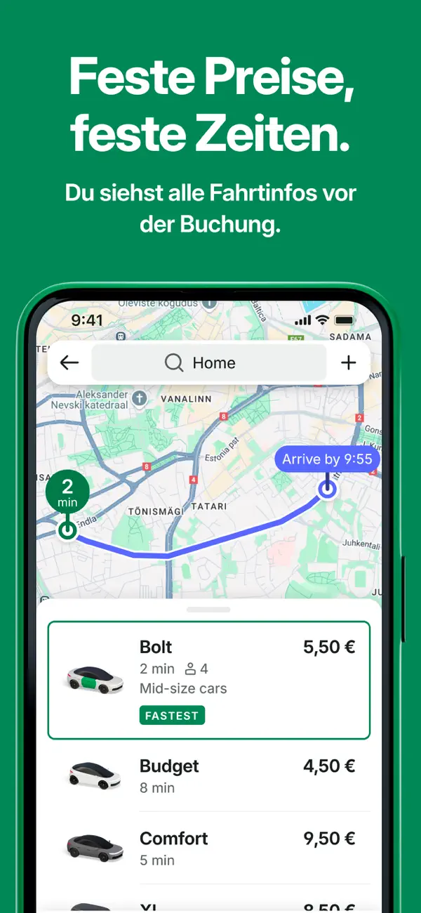 Bolt: Fahrten anfordern Screenshot 5