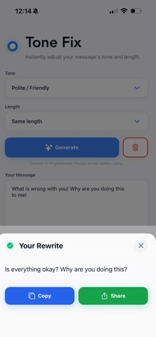 ToneFix: Communicate Better Screenshot 1 of 4
