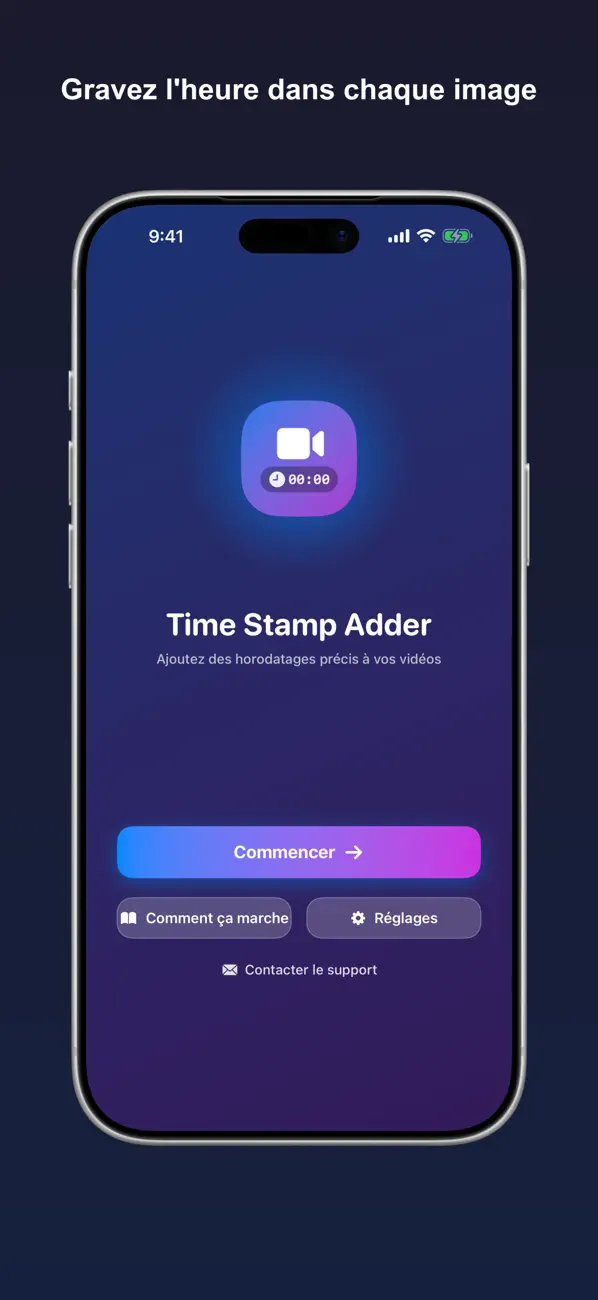 Screenshot #2 pour Time Stamp Adder : Date Vidéo