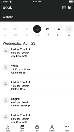 The 200 Strong Booking App screenshot 2