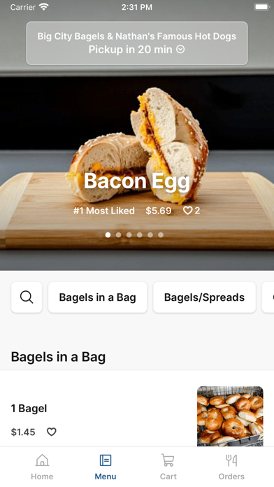 Big City Bagels iPhone screenshot 2 - Food & Drink app
