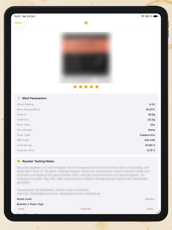 Coffee Rings iPad screenshot