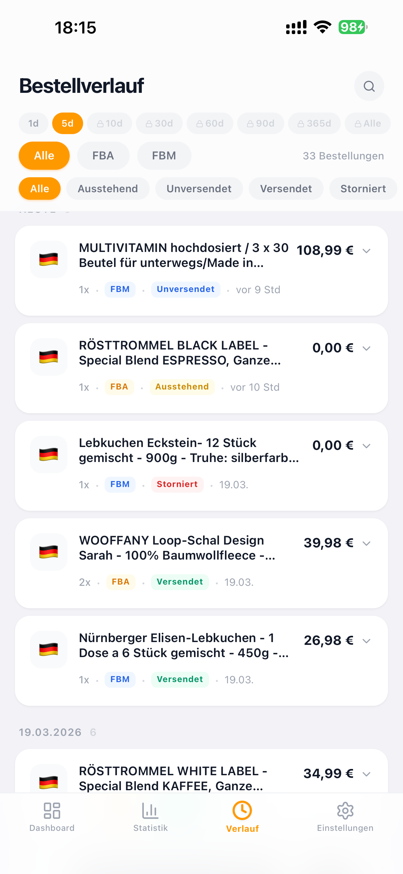 SalesPush — FBA & FBM Alerts