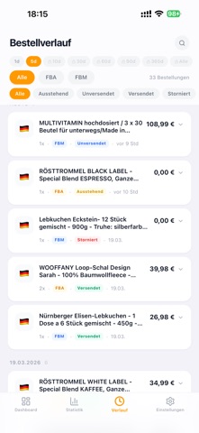 SalesPush — FBA & FBM Alerts screenshot