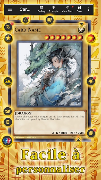 Screenshot #2 pour Card Maker Creator for YugiOh