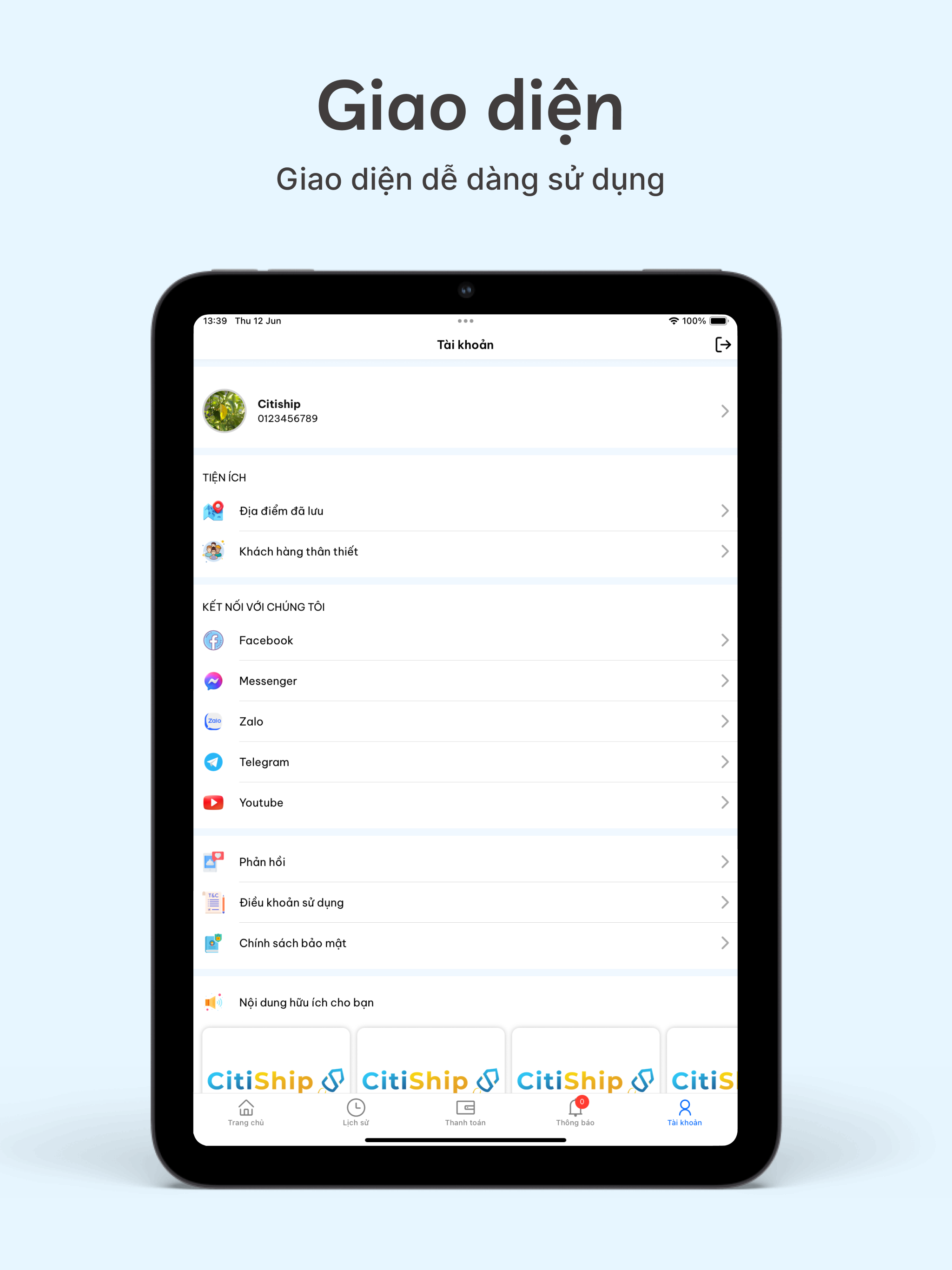 Citiship: Đặt xe, Giao hàng screenshot 12