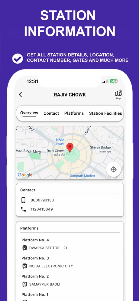 Delhi Metro Route Map and Fare screenshot 4