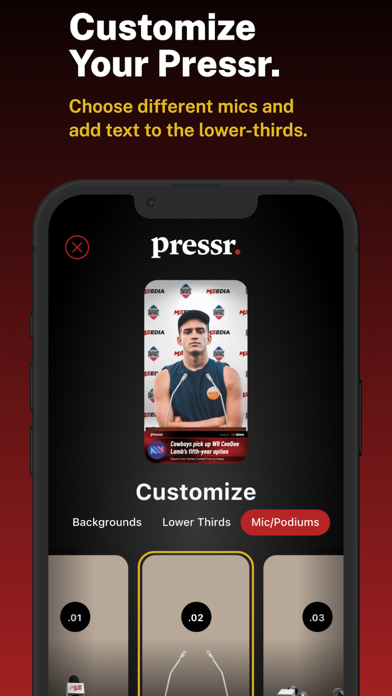 PRessr. iPhone screenshot 5 - Sports app