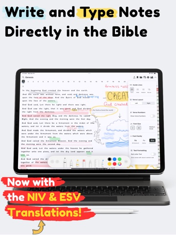 Bible Tiles: Draw & Type Notes ipad screenshot 2
