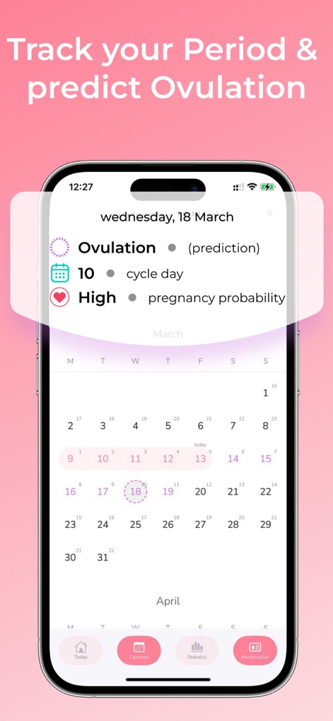Period Tracker - Cycle Day - Health & Fitness App | MWM
