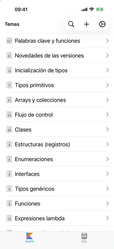Kotlin Recipes: código y SQL screenshot 1 of 10
