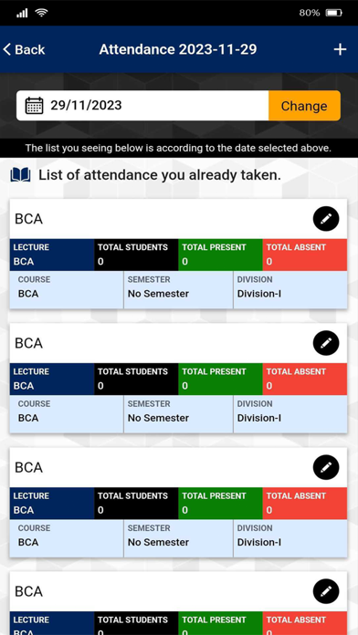 Net E IMS Faculty Screenshot