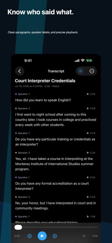 AiRC Transcriber screenshot