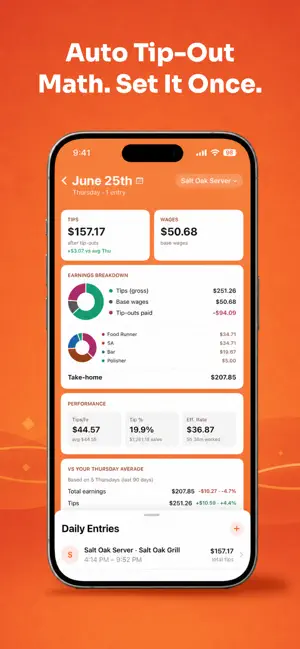 tiptap: Server Tip Tracker screenshot 3
