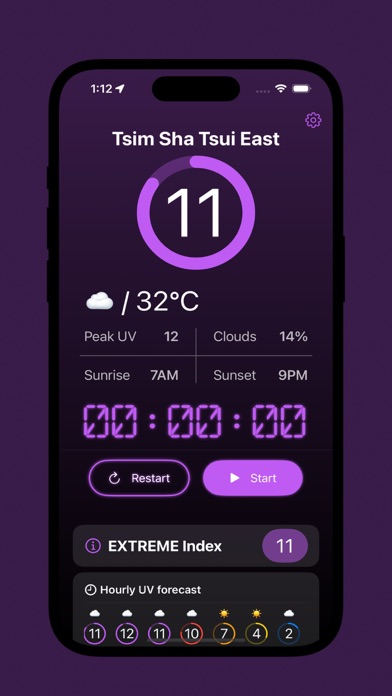 SunShield iPhone screenshot 7 - Weather app