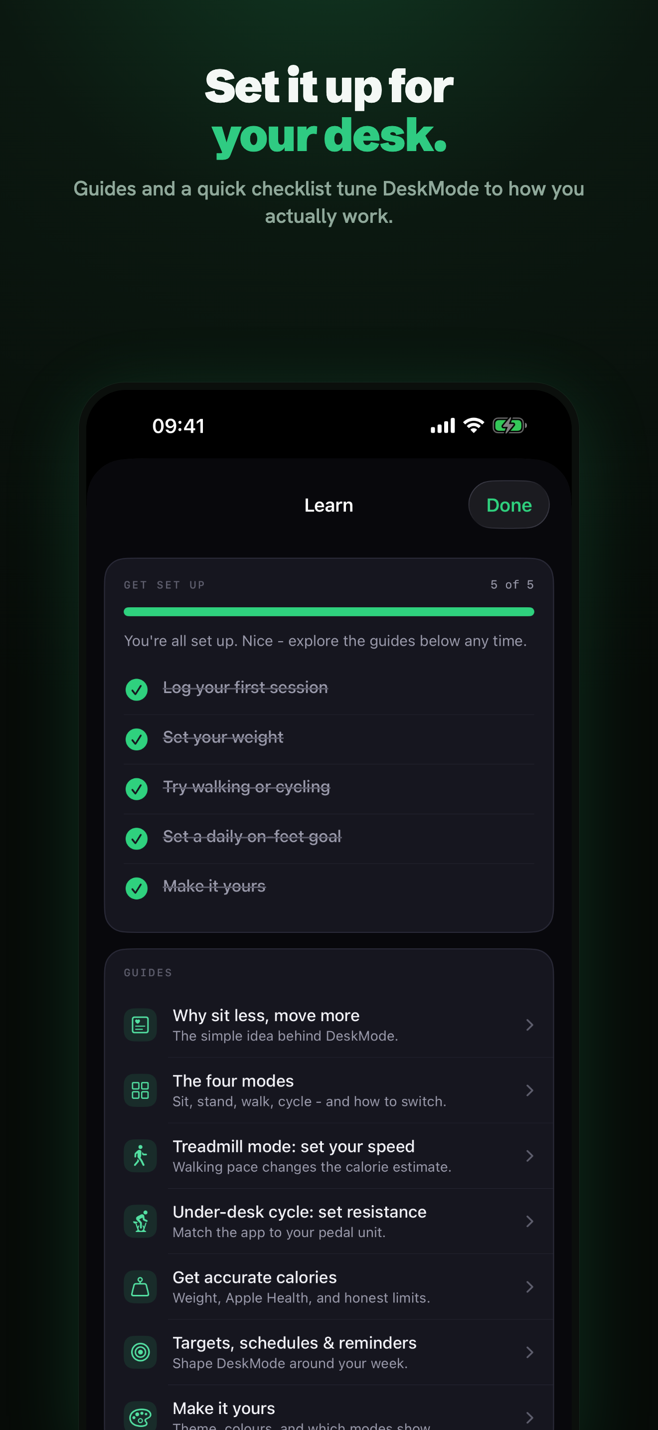 DeskMode - Standing Desk Timer screenshot 6