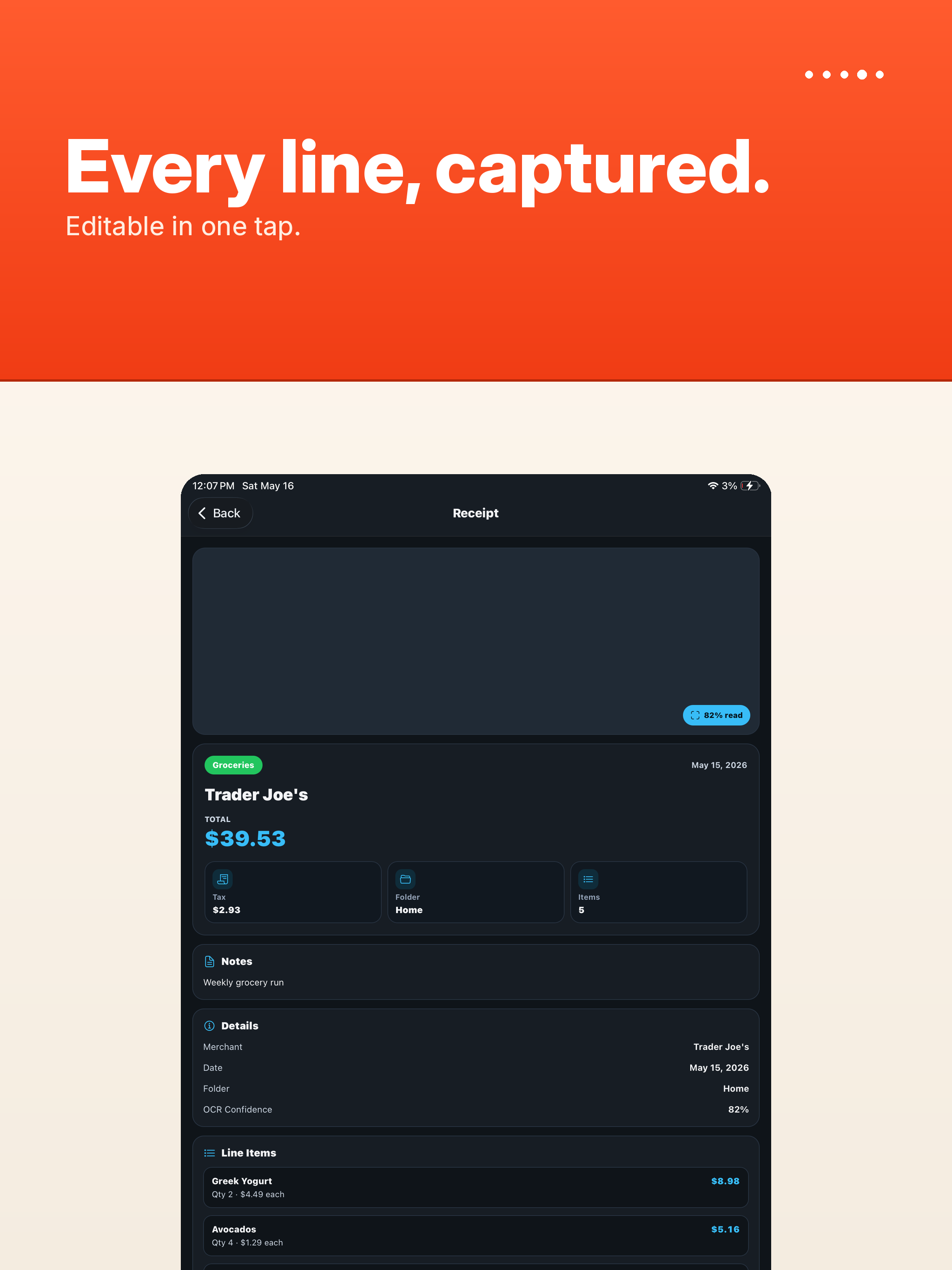 Receipt Beacon