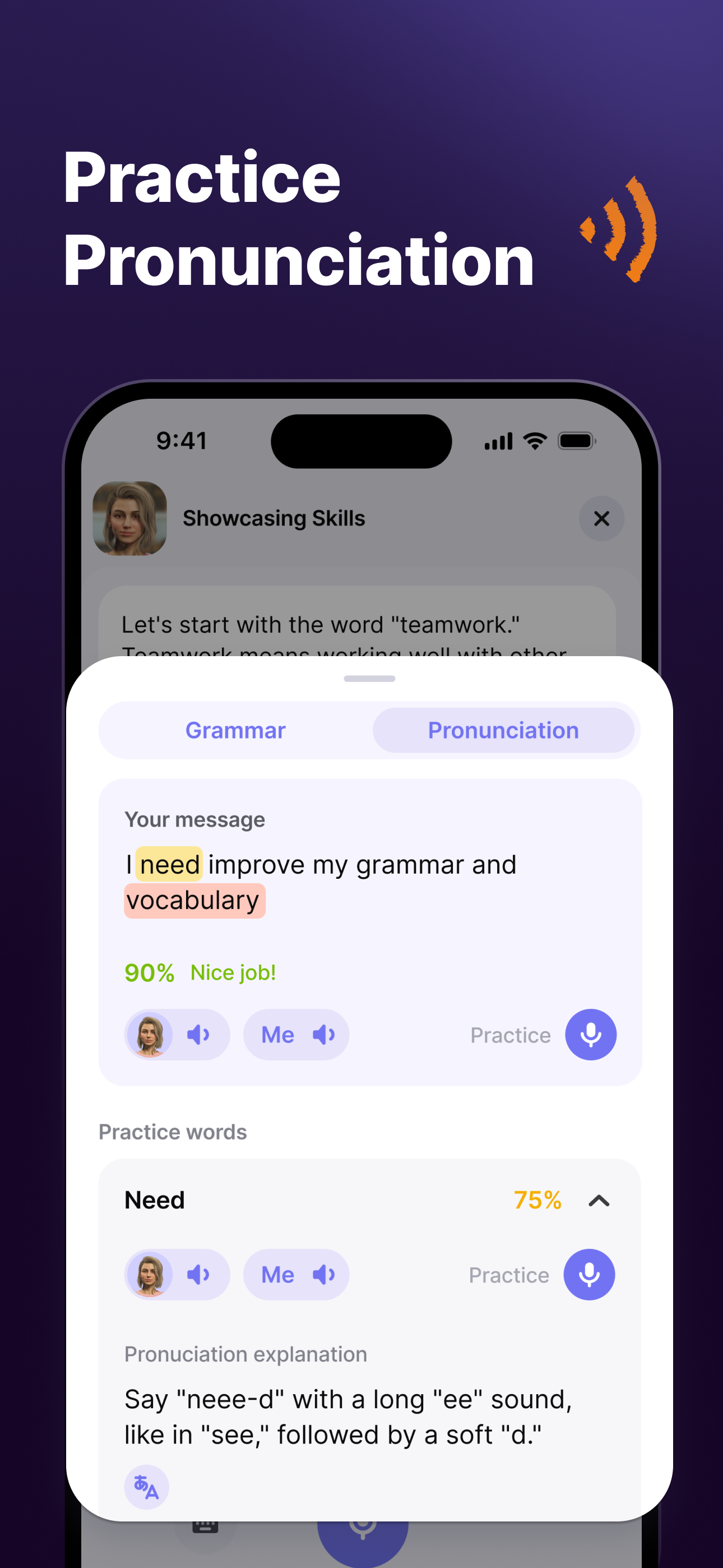 JustSpeak – AI English Tutor