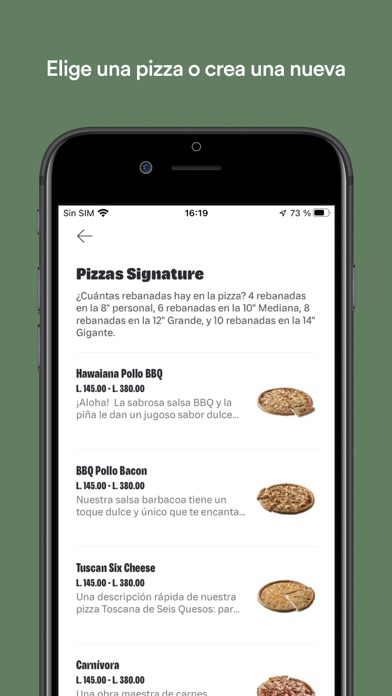 Papa Johns Pizza Honduras Screenshot