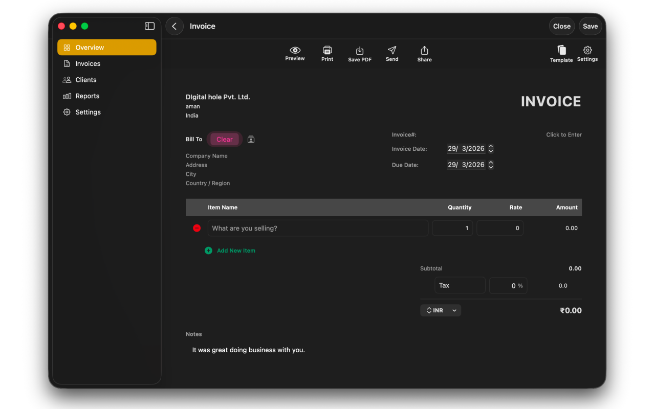 InvoiceNano: AI Invoice maker screenshot 9