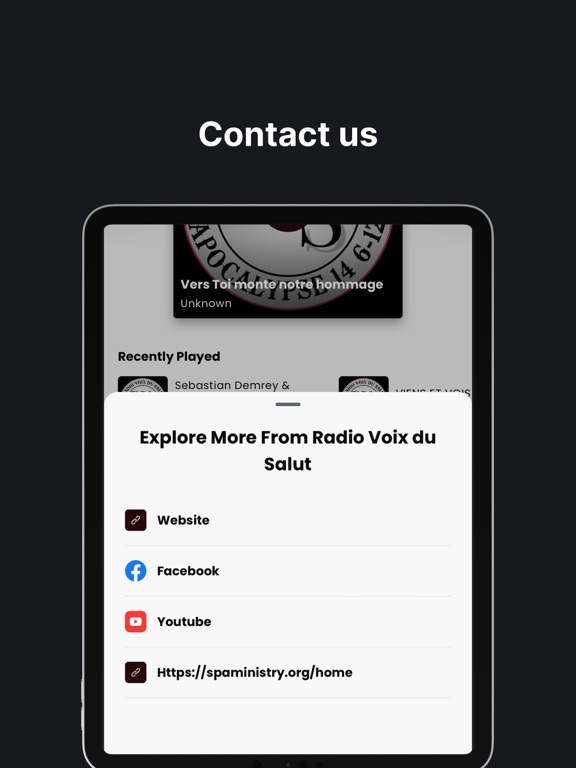 Screenshot #6 pour Radio Voie du Salut