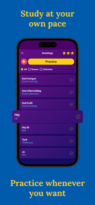 Learn Swedish (Beginners) Screenshot 3 of 7