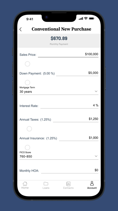 Fortera Home Loans Screenshot