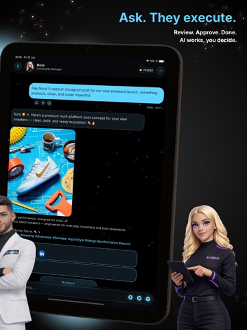 Exova - AI Agents iPad screenshot
