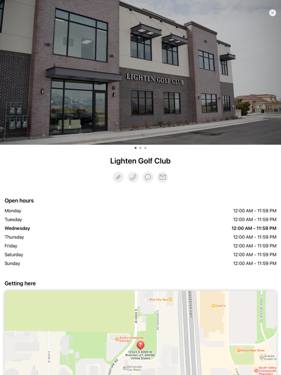 Lighten Golf Club iPad screenshot 4 - Productivity app