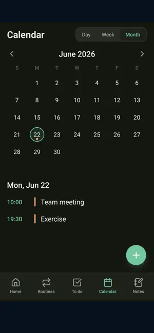 Dailytine-Routine, To do, Memo screenshot 2