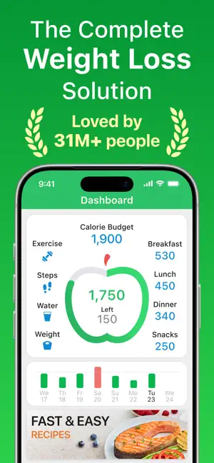 Calorie Counter - MyNetDiary iPhone screenshot 1