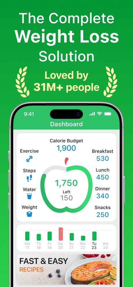 Calorie Counter - MyNetDiary screenshot 1