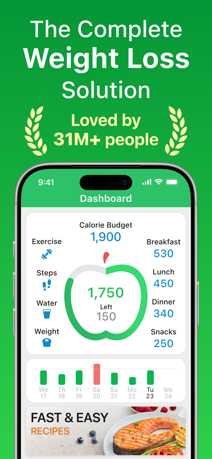 Calorie Counter - MyNetDiary screenshot 1