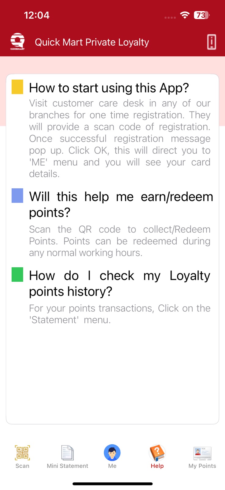 QuickMart Loyalty iphone screenshot 4