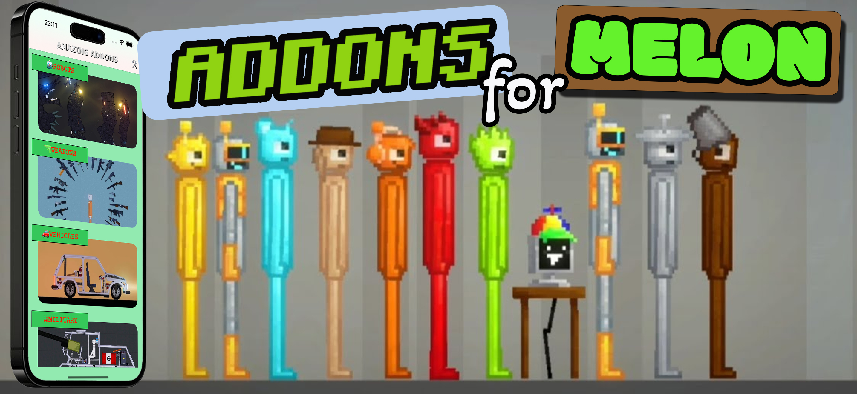 Addons for Melon Ragdoll Mod