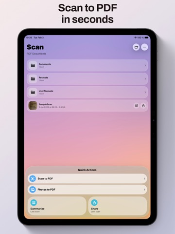 Scan to PDF: Photo Scanner