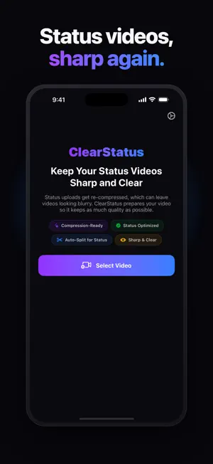 ClearStatus: HD Video Splitter screenshot 1