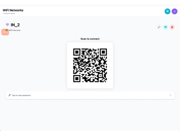 WiFi QR Share iPad screenshot