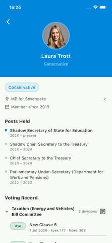 Open Parliament screenshot