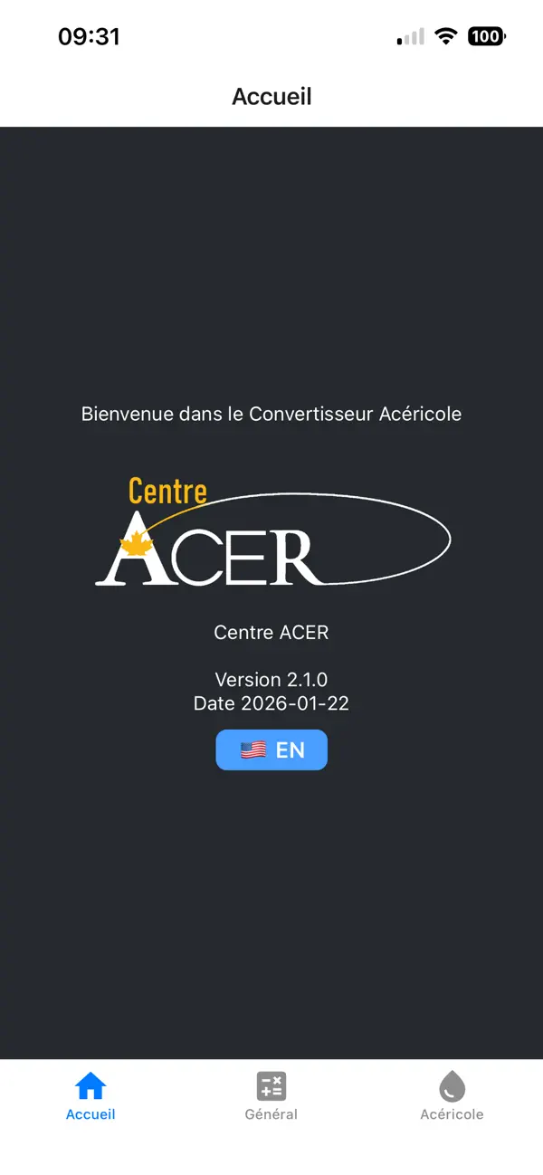 Screenshot #1 pour Convertisseur Acéricole