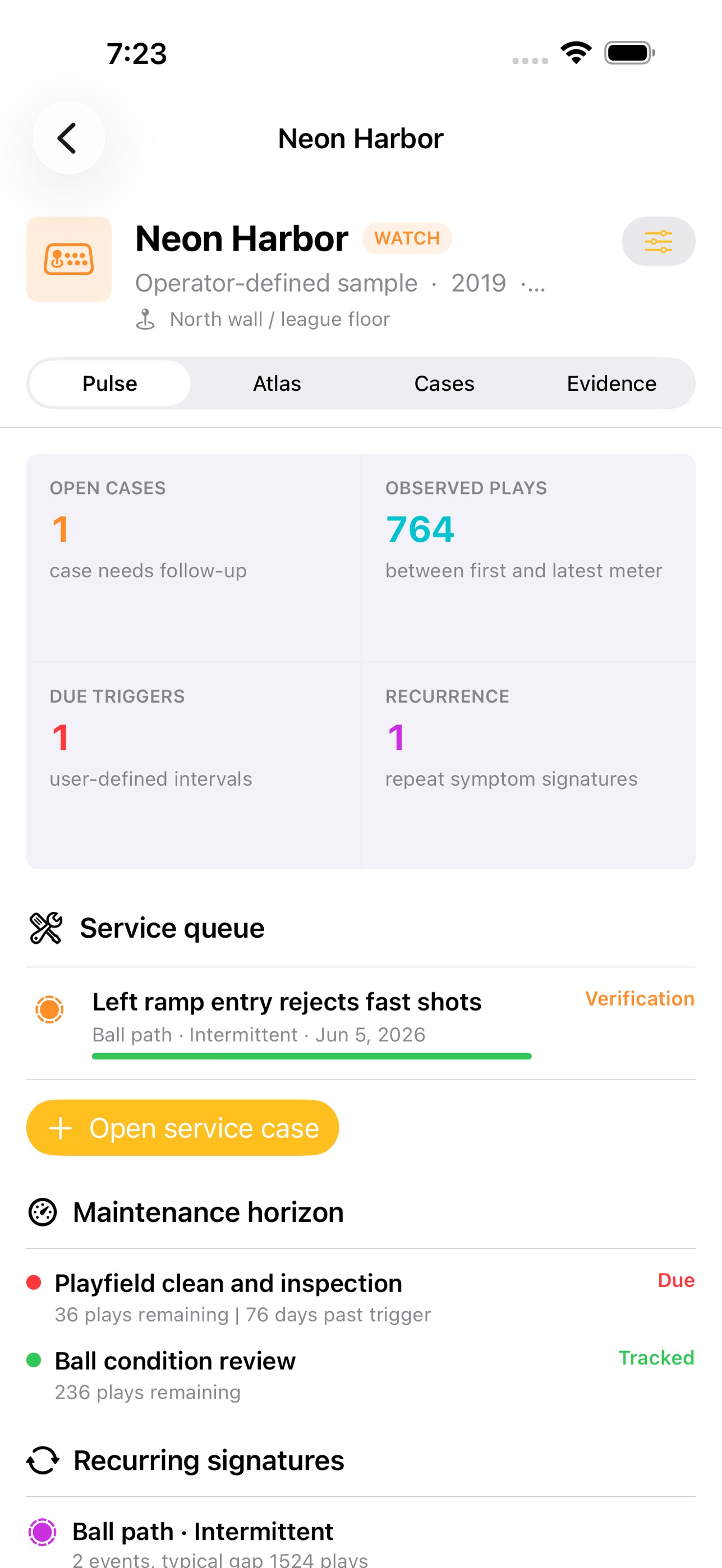 Screenshot 1 of Flipperledger: Pinball Care