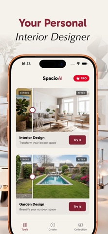 Spacio AI: AI Interior Design iPhone screenshot