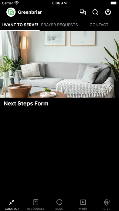 Greenbriar Church iPhone screenshot 1 - Lifestyle app