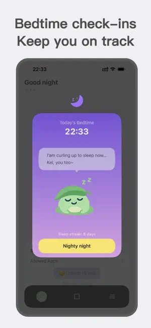 Bedtime App Blocker: FrogSleep screenshot 4