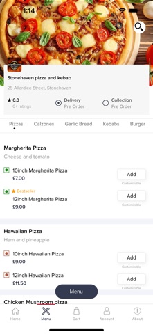 Stonehaven Pizza & Kebab screenshot