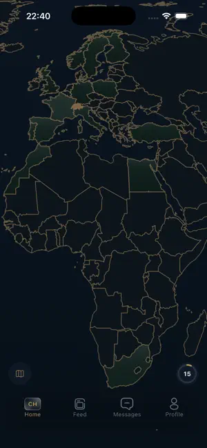 NomadMap: Travel Map & Friends screenshot 1